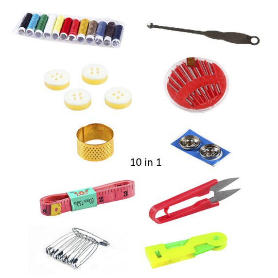 Grosir - 649 Kotak Perlengkapan Jahit/Sewing Kit Box/Paket Perlengkapan Menjahit/Kotak Alat Jahit