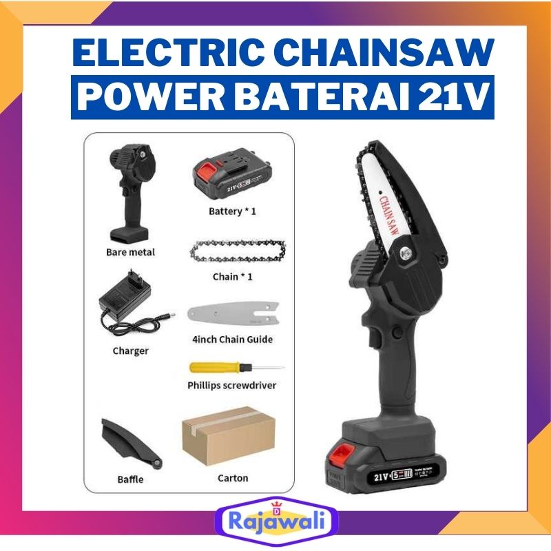 Gergaji Senso Mesin Potong Kayu Mini Cordless Chainsaw Stihl Graji Tangan Pemotong Pohon Dahan Ranti