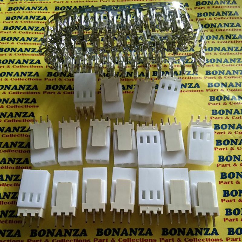 20 set Connector molek 3pin socket molek 3pin komplit isi 20 set