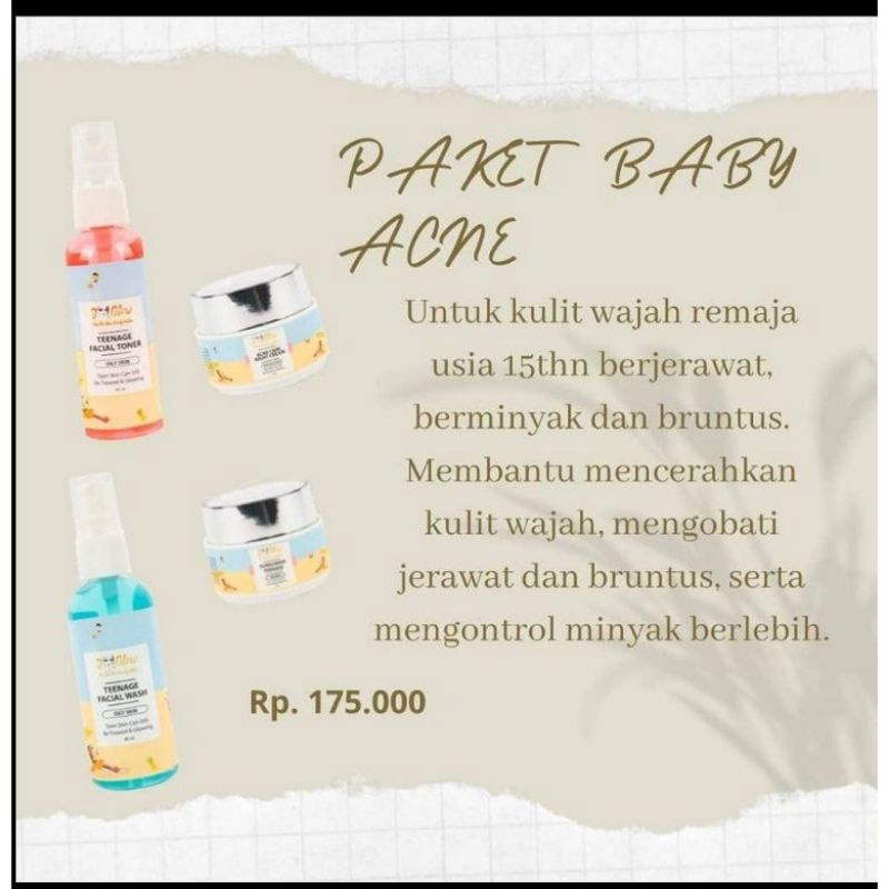 Baby jglow acne (khusus remaja) skincare remaja skincare jglow original cream bpom cream aman