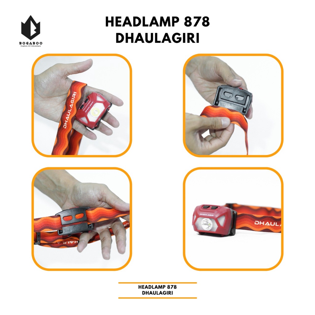 BISA COD Lampu Headlamp Dhaulagiri 878 - Senter Kepala - Lampu Kepala - Senter Kepala Led - Lampu LED