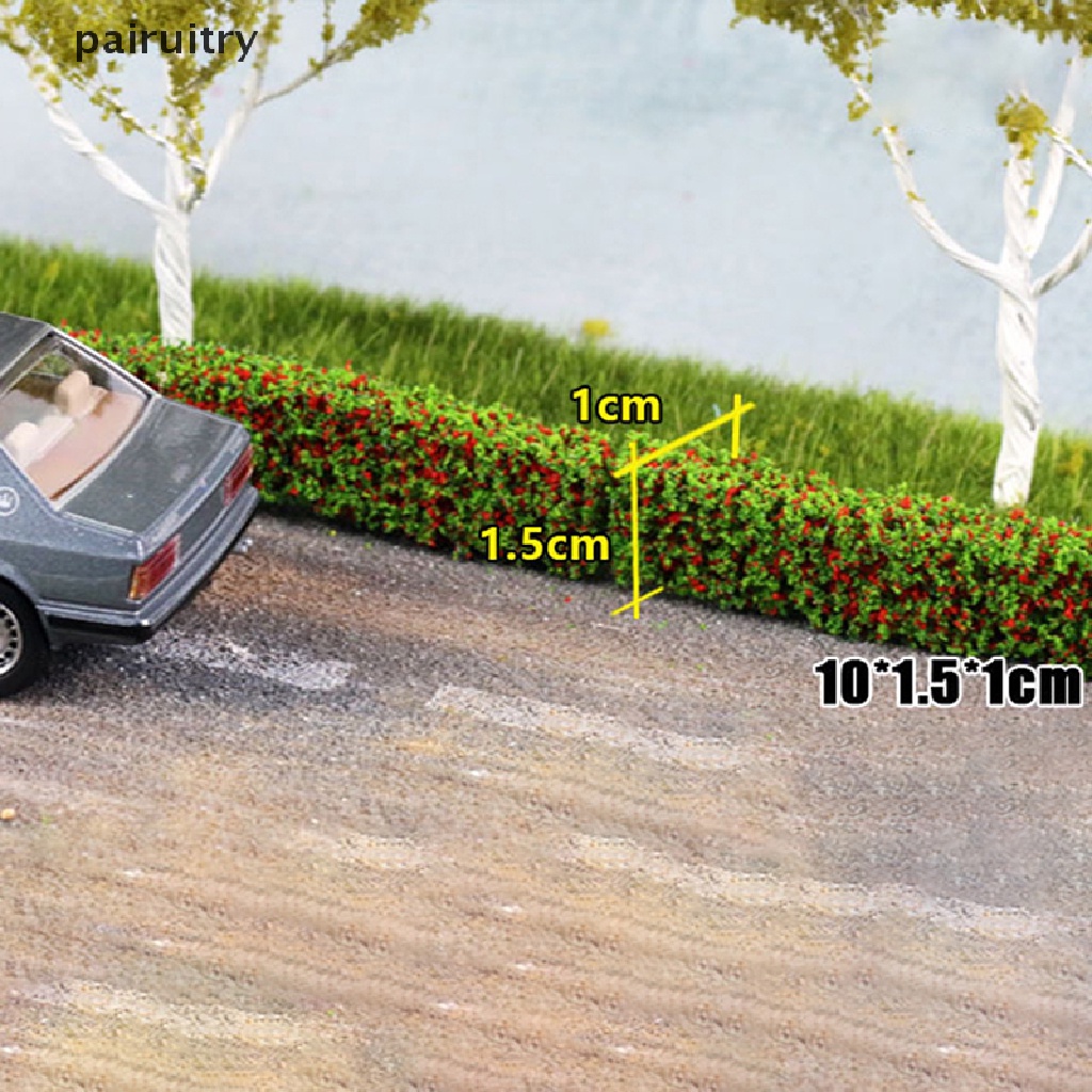 Prt 2PCS Miniatur Pagar Rumput Hijau Untuk Dekorasi Taman Minifairy Garden DIY PRT