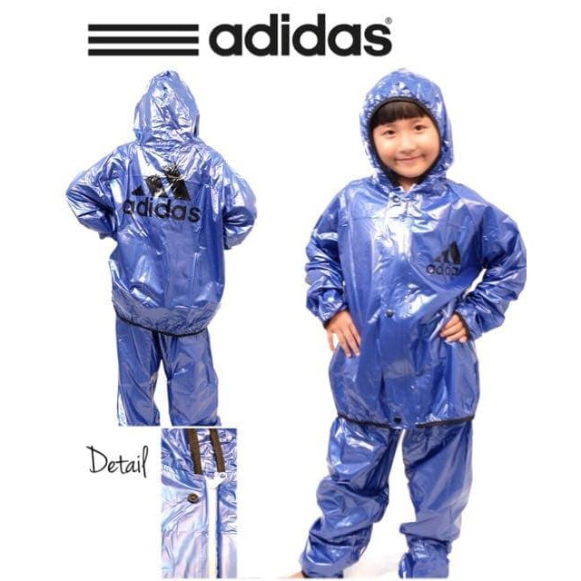 DISC BEST SELLER - JAS HUJAN ANAK - ANAK ADIDAS / REEBOK NEW - HITAM