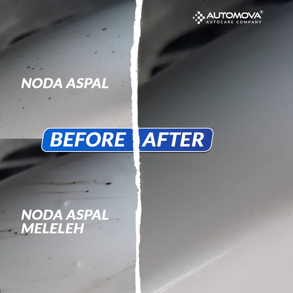 AUTOMOVA - Mengurangi Aspal Body Mobil | Noda Aspal Bekas Getah Sticker | Bug &amp; Tar Remover Crusher 100 ml