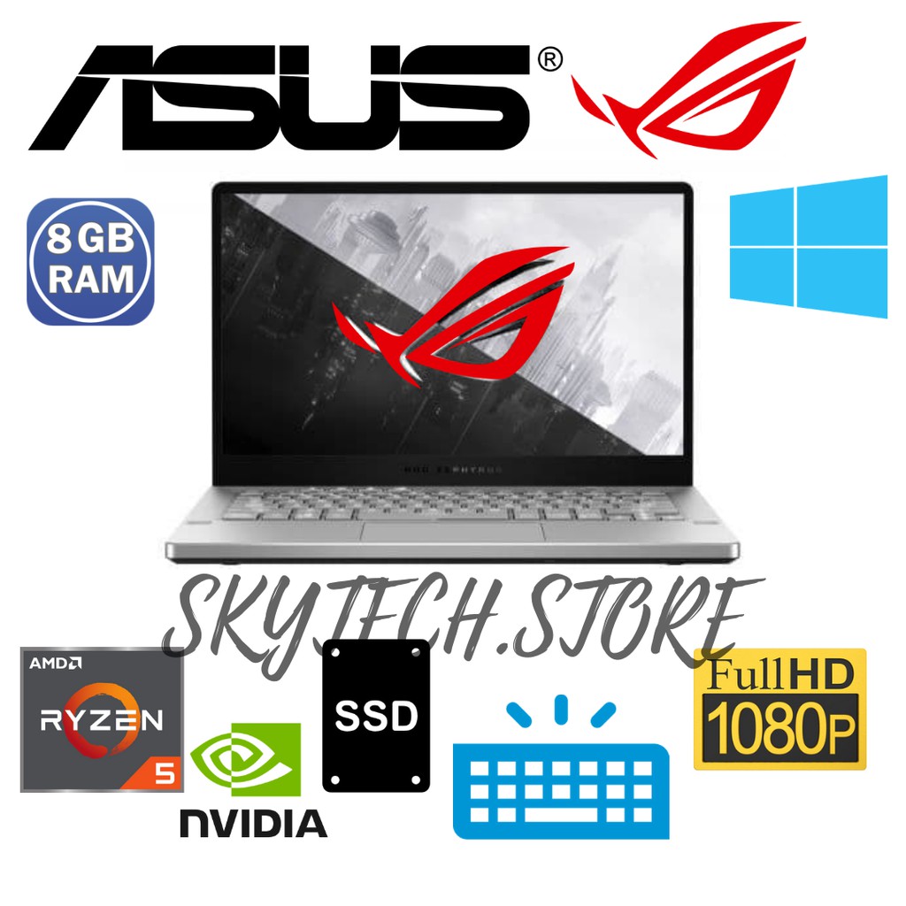 ASUS ROG ZEPHYRUS G14 GA401II|AMD RYZEN 5 4600HS|RAM8GB|SSD512GB|NVIDIA GTX1650ti|WINDOWS 10