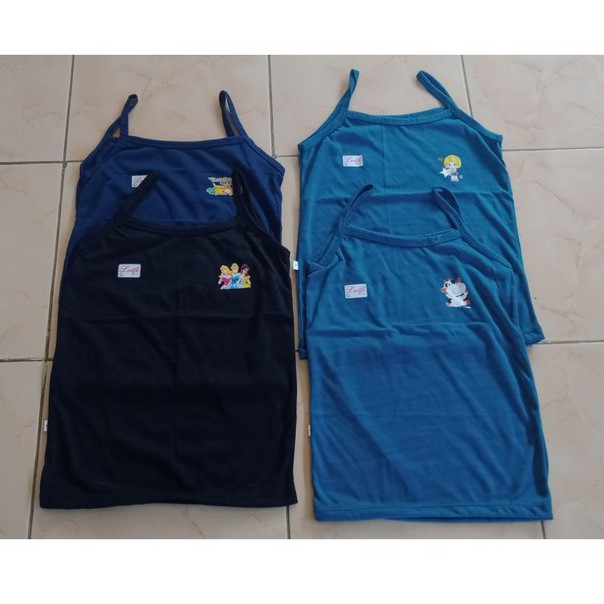 12 Pcs Singlet Tali Karakter Anak-anak - 1 Lusin Singlet Tali Anak Karakter Kartun Lucu Bisa COD