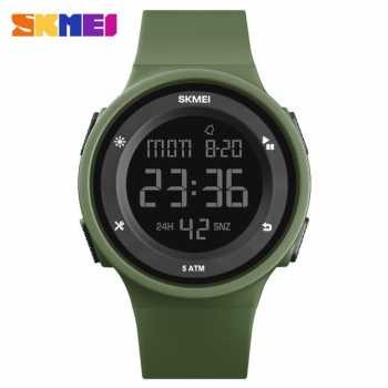 Jam Tangan Skmei Digital Pria JT 107 Jamtangan Silicone Kokoh Waterproof Skemei Cowok Keren Anti Air