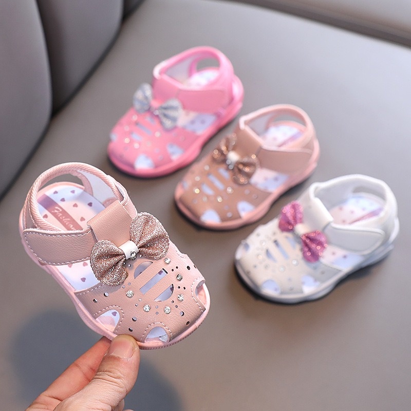 SIZE 16-21 IMPORT SEPATU SANDAL BUNYI CITCIT CIT anak balita PEREMPUAN 0-1-2-3 Tahun