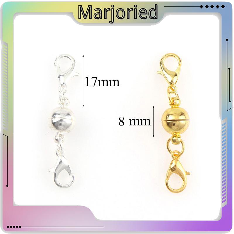 5 Pcs DIY Magnetic Gesper Kalung Gelang Konektor Pengait Extender Membuat Perhiasan Perlengkapan-MJD