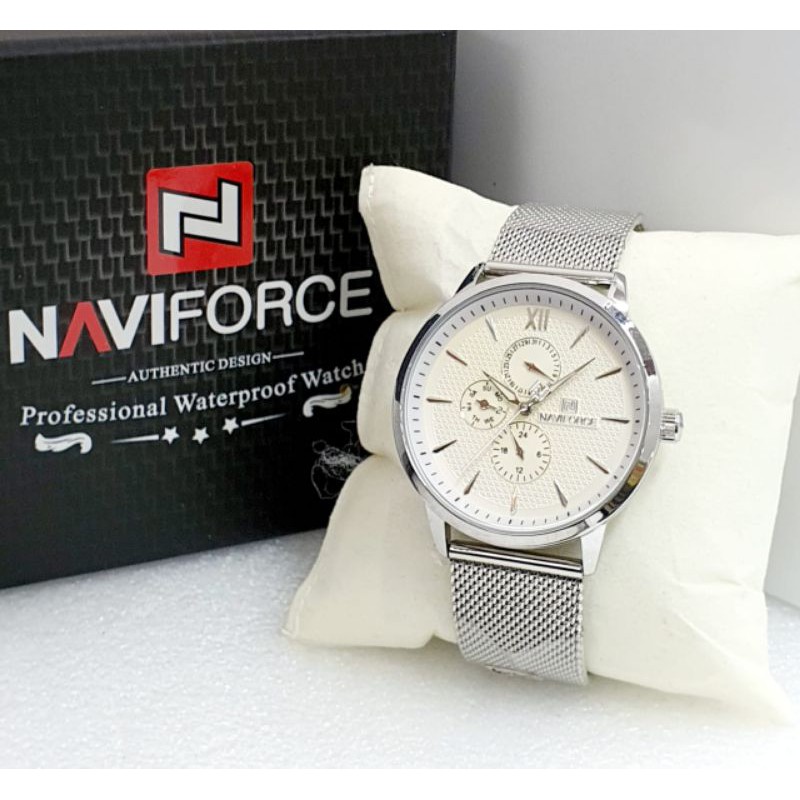 Jam Tangan Pria Naviforce Original Rantai Garansi 1 Tahun