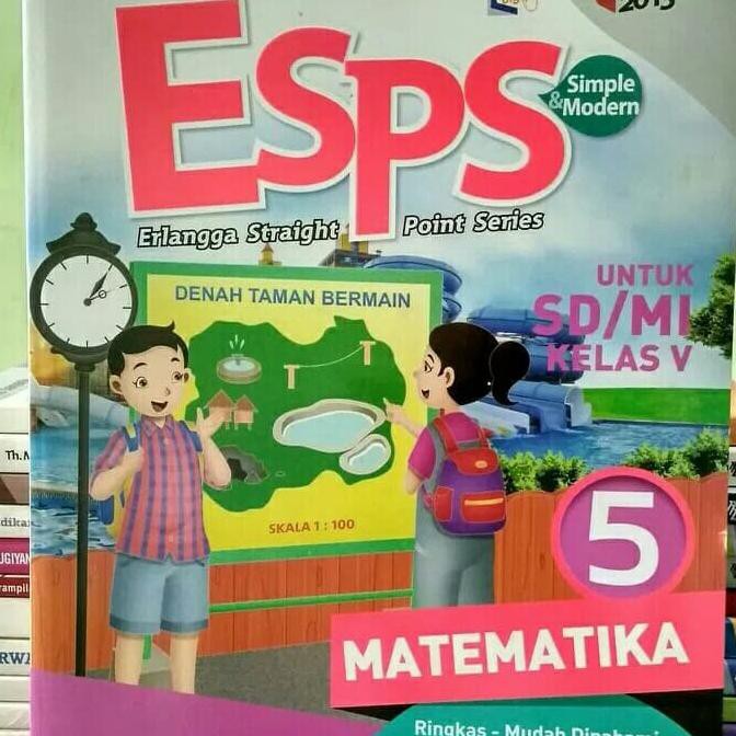 Buku Esps Matematika Untuk Kelas 5 Sd Terbitan Erlangga Limited Shopee Indonesia