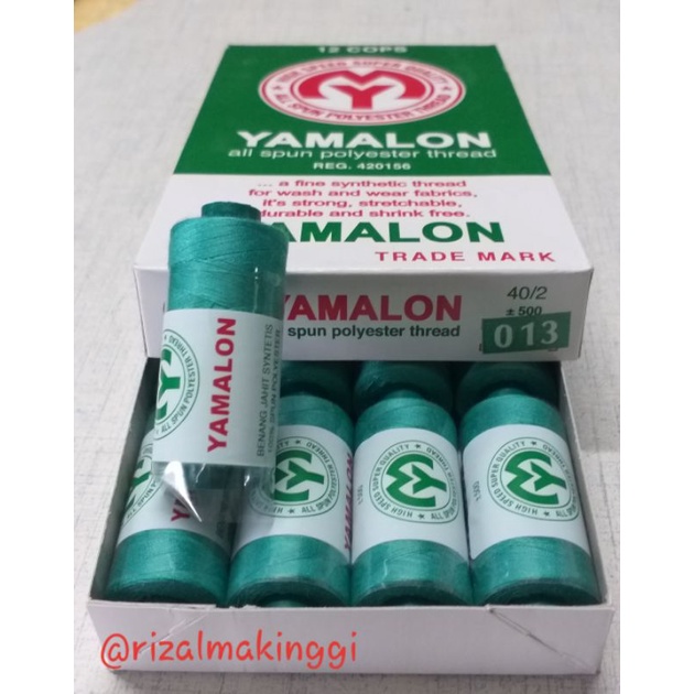 benang jahit yamalon hijau (013) 500 yards