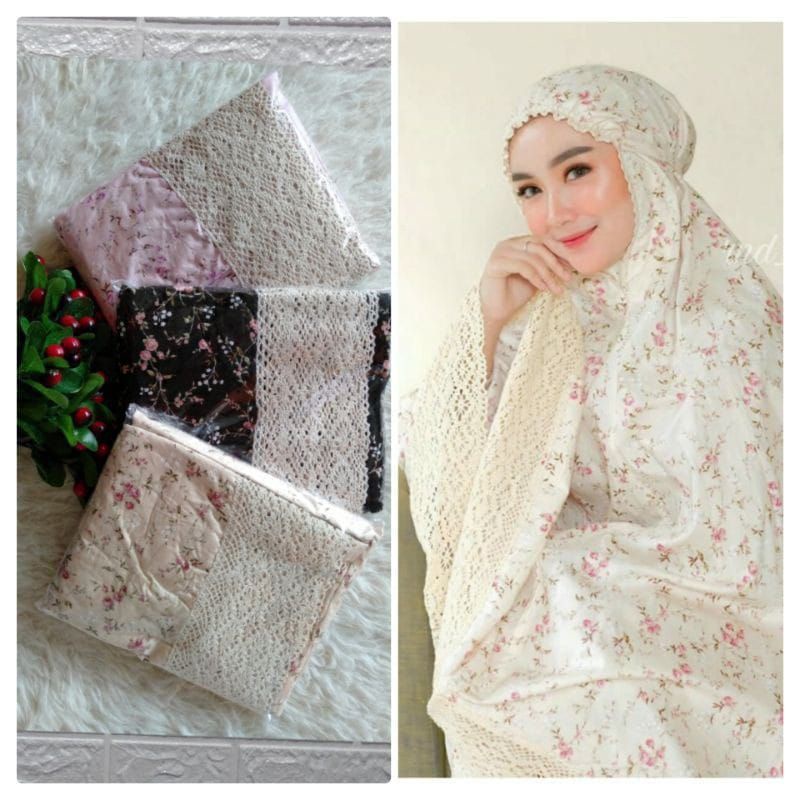 mukenah katun Jepang shabby