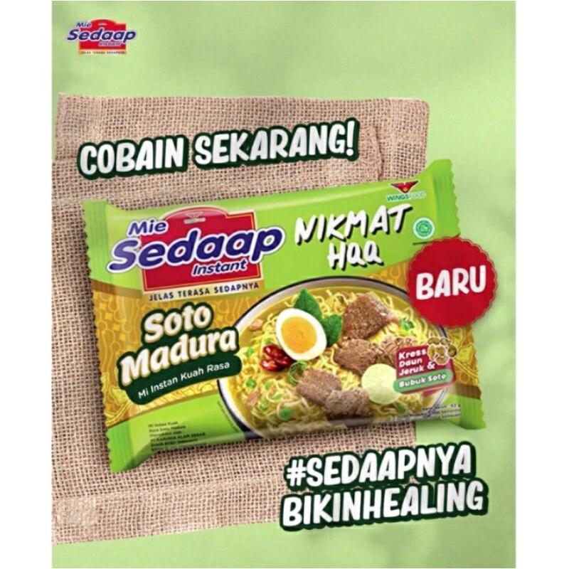 

Mie Sedaap / Mie Sedap Soto Madura / 1 Dus / Karton (40 Pcs)