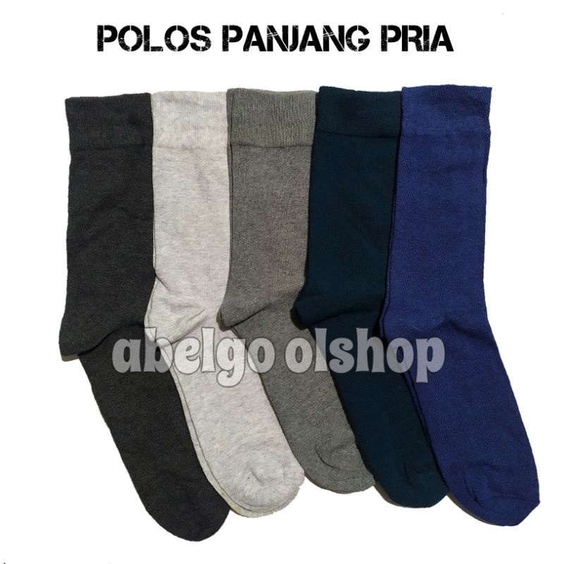 3 pasang- kaos kaki kerja pria polos panjang/kaos kaki kantor beli panjang