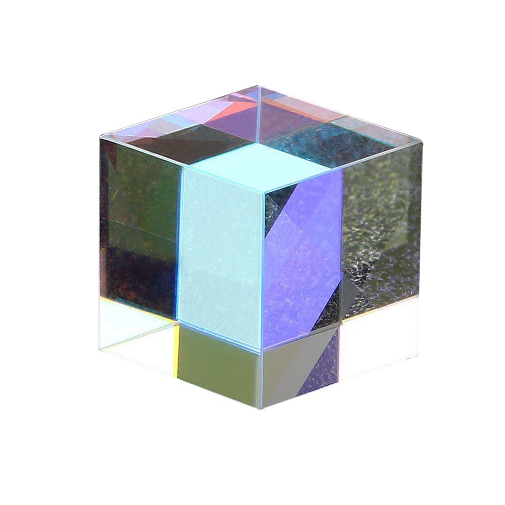 SOME Glass Decoration Prism Beautiful Glass 2CM X Cube Teaching