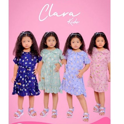 Baju Anak Ghina/ Ghina Fashion/ Baju Anak Murah/ Clara Kids Dress