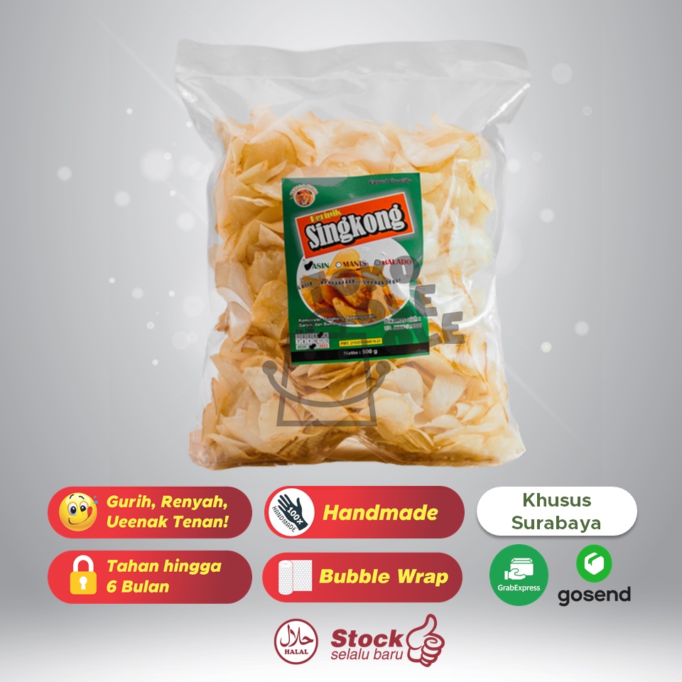 Jual Keripik Singkong Cap Kepala Singa Gr Indonesia Shopee Indonesia