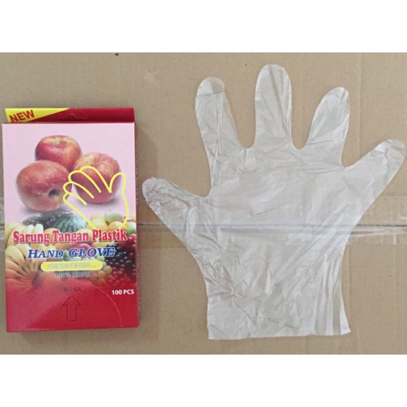 [ASB] Sarung tangan plastik 1 BOX ISI 100LEMBAR