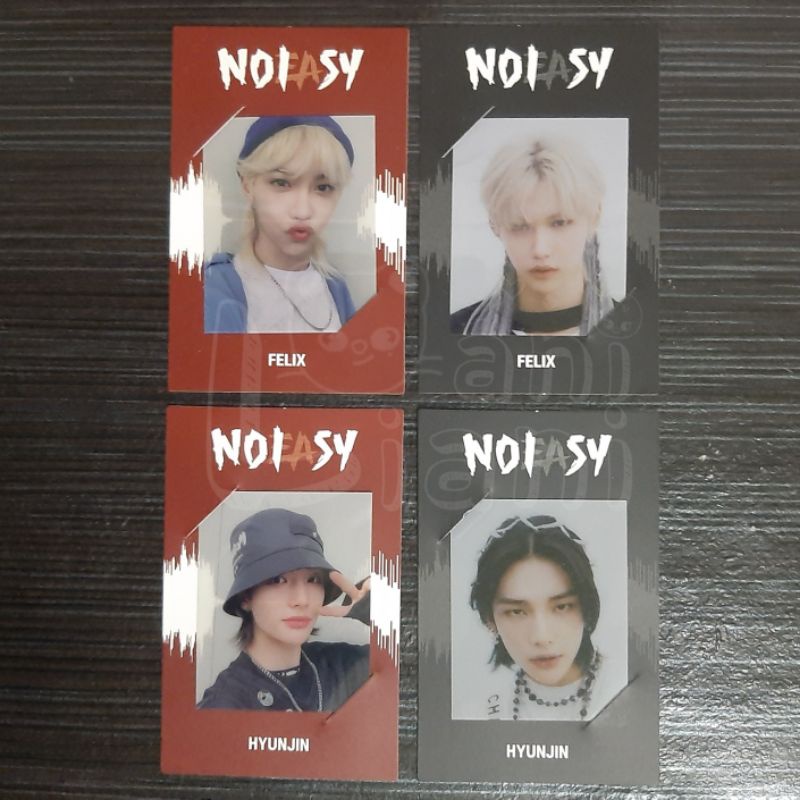 [SET] Hyunjin, Felix Frame Jewel + Frame Album Noeasy Merah Hitam Stray Kids PC / Photocard