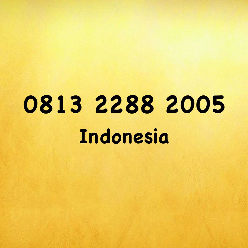 Nomor Cantik Simpati Seri Tahun - 05 - 0813 2288 2005