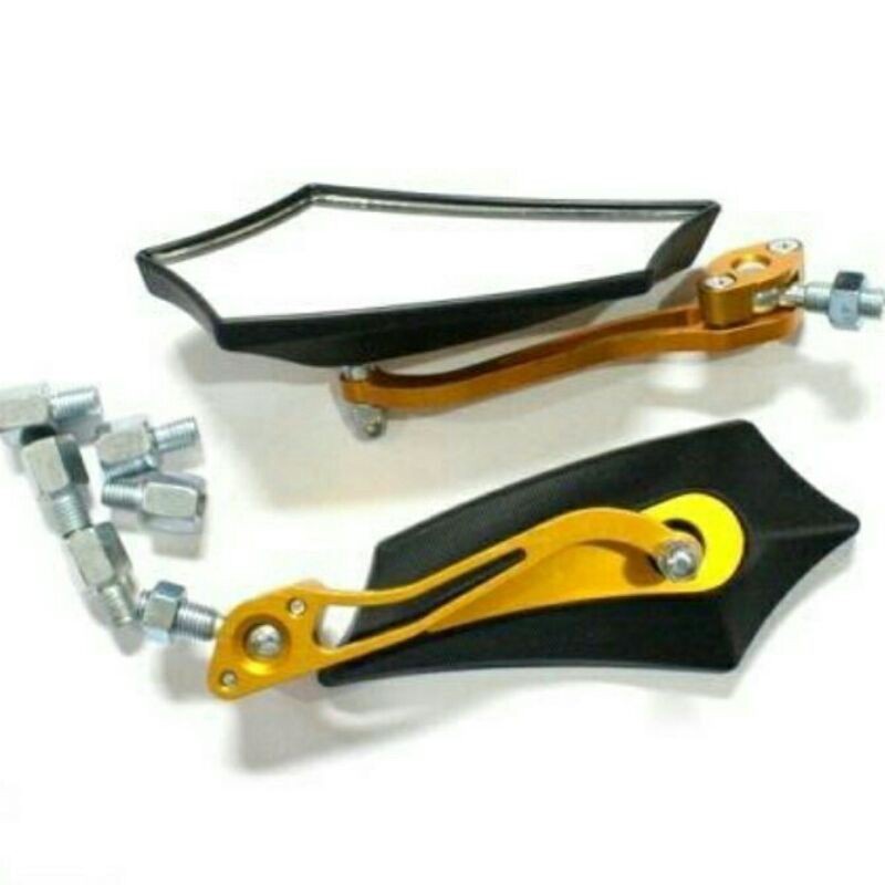 Spion Motor Variasi Spion Model Batman Tangkai CNC WARNA Universal Semua Motor