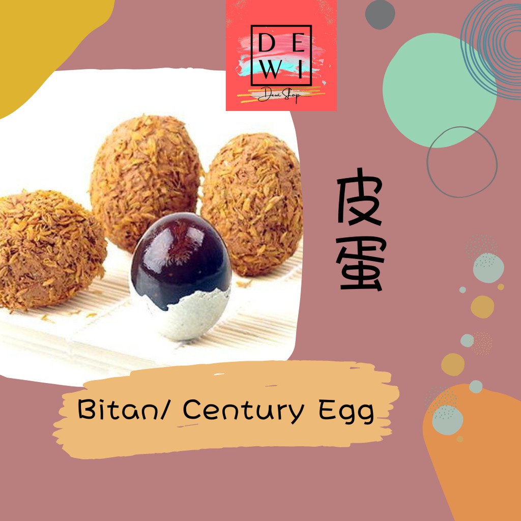 

Telur Bitan / Telur Pitan / Century egg Cap "Dewi