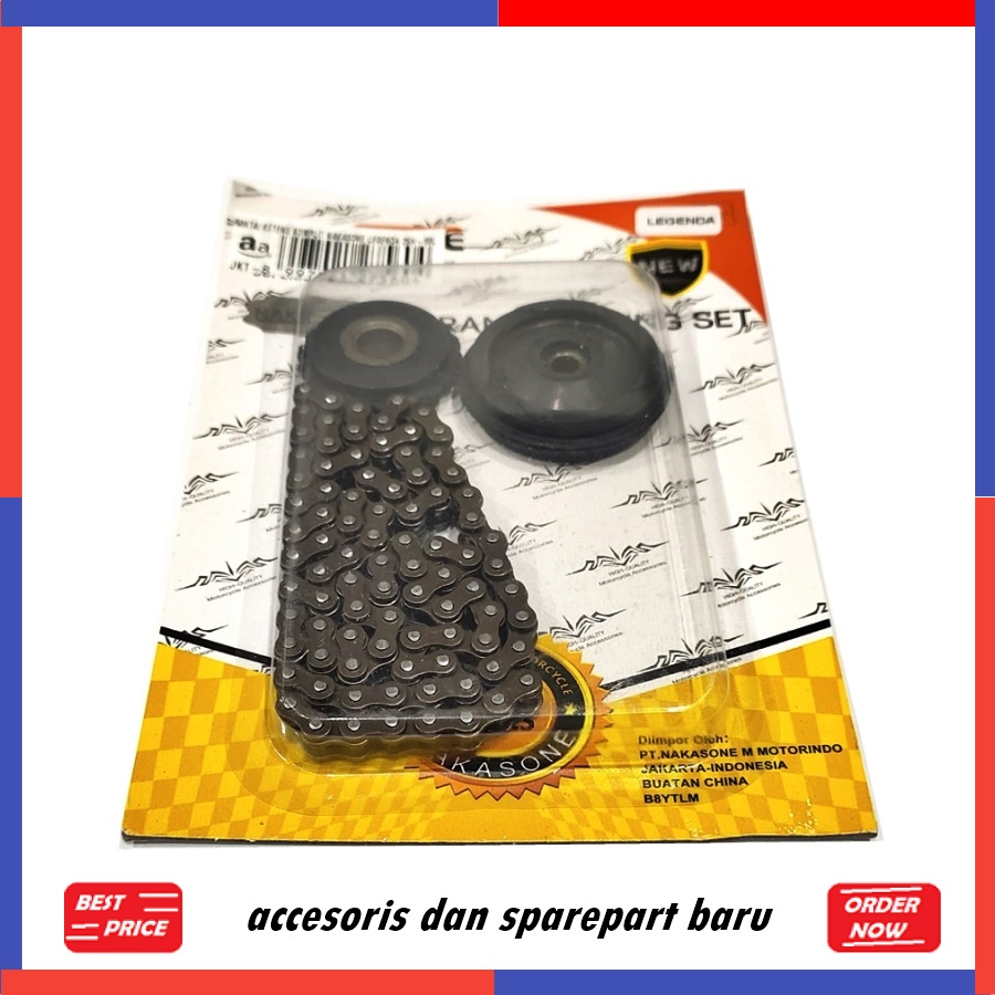 RANTAI KETENG LEGENDA 25H-88L SPAREPART KOMPLIT NAKASONERACING