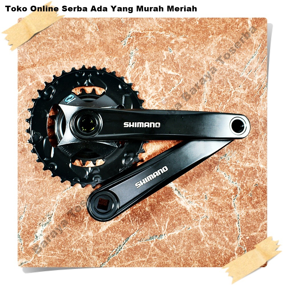 Crank SHIMANO M315 Double 170MM 36-22T GIR Sepeda Mtb Jadul Dll Arm 170mm