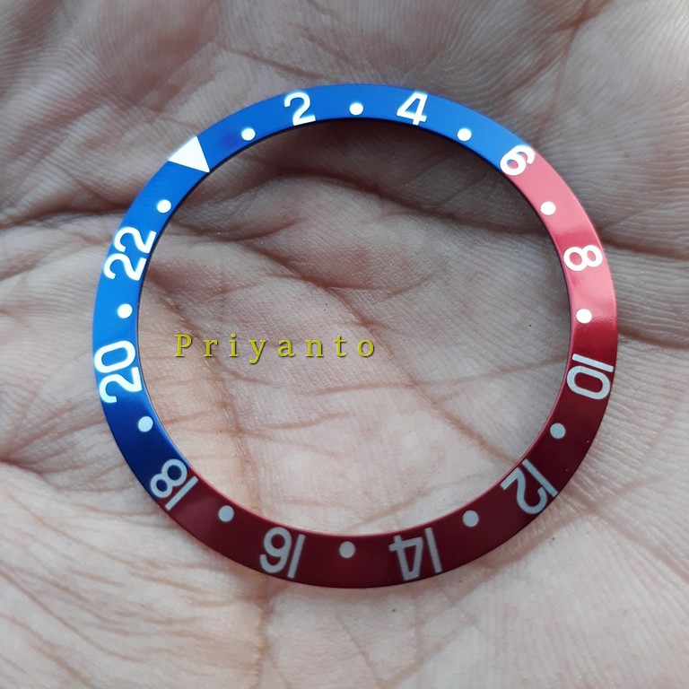 Ring Bezel Rolex gmt ring bezel insert Merah biru 38mm Jam Rolex Bezel watch