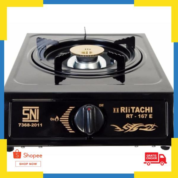 Terlaris RLITACHI Kompor 1 Tungku - RT167E Elegan