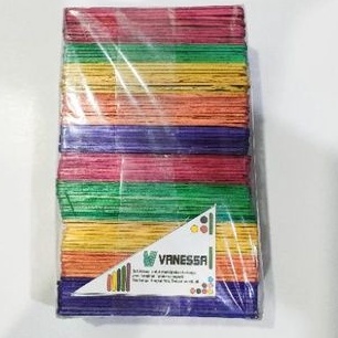 Stik es cream kayu warna-warni