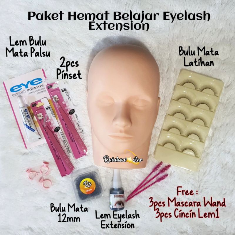 Paket Eyelash Extension / Paket Manekin Hemat