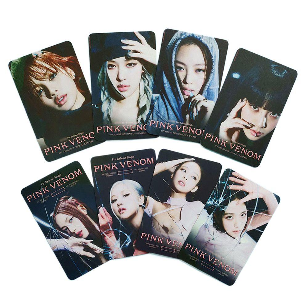 Needway  PINK VENOM Photocards Fans Collection Konser Cetak Foto Idol Kartu Lomo LISA JENNIE ROSE LISA Postcard