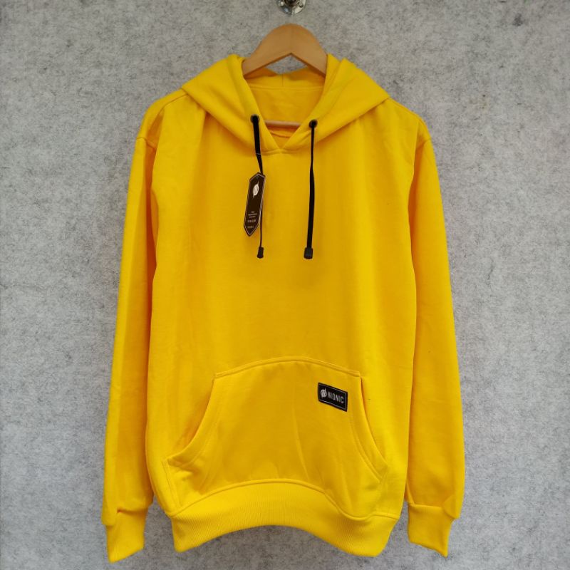 Sweater Hoodie Polos Kuning Pria Wanita Kualitas Premium Free Gantungan Kunci