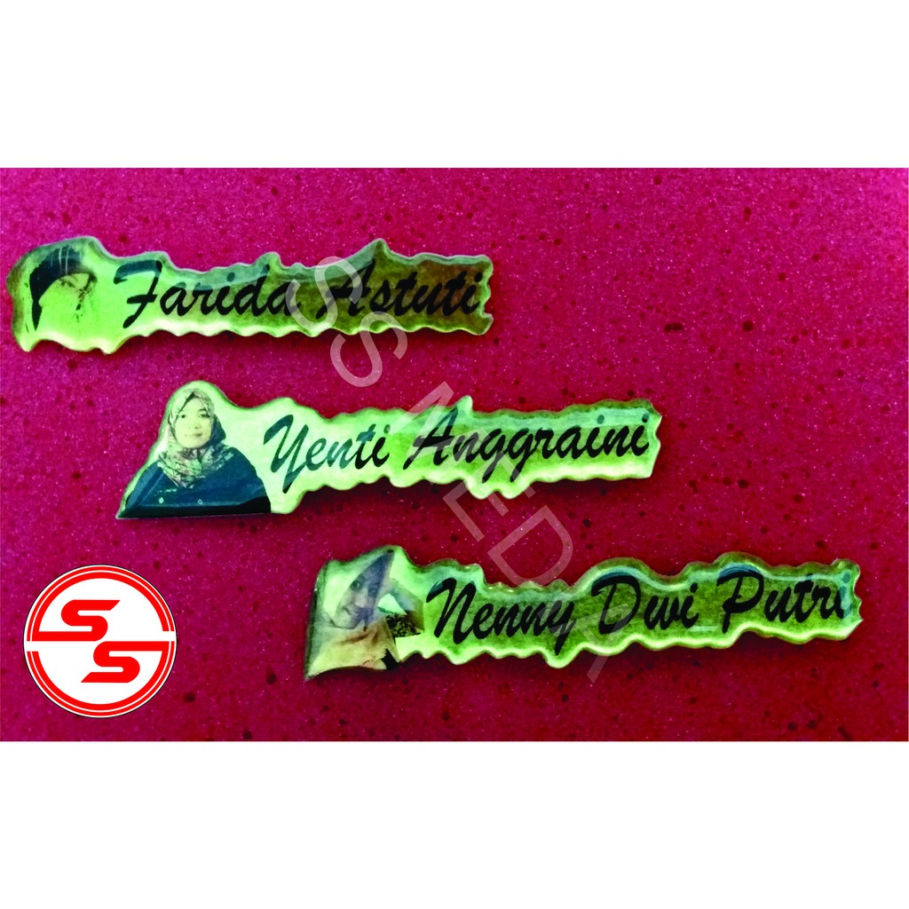 

NAMA DADA / NAME TAG UKIR AKRILIK