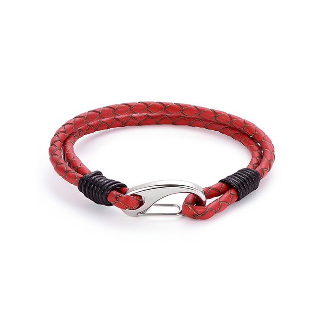 LRC Gelang Tangan Fashion Red Irregular Shape Decorated Bracelet