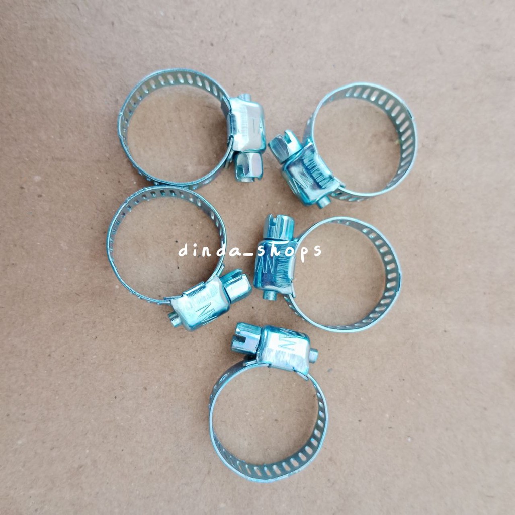 ISI 5 PCS Klem Selang Gas Klem Slang Air Hose Clamp Cincin Selang Regulator