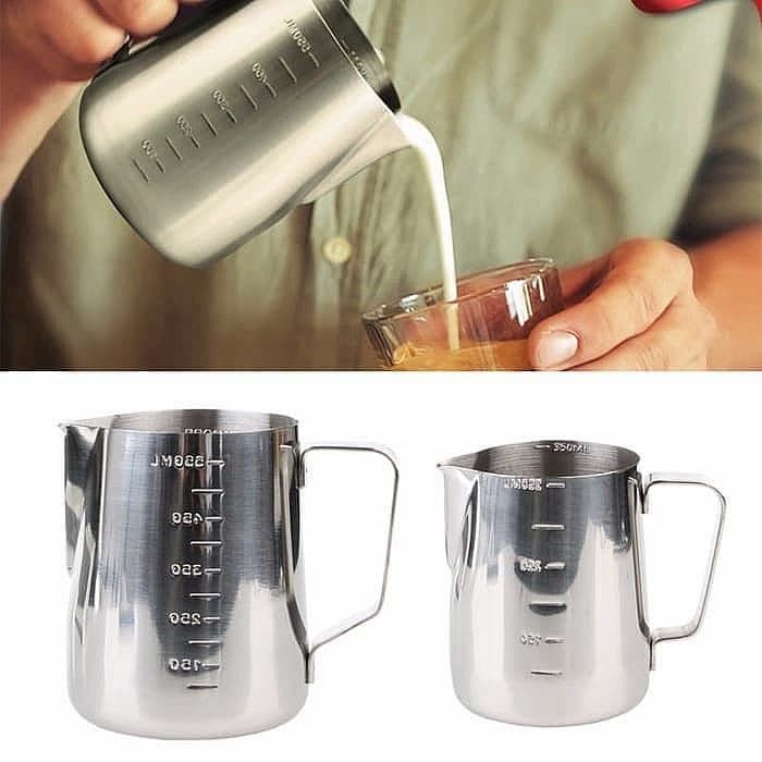 Milk Jug 550ml stainless steel Latte art jug dengan garis ukur 2182