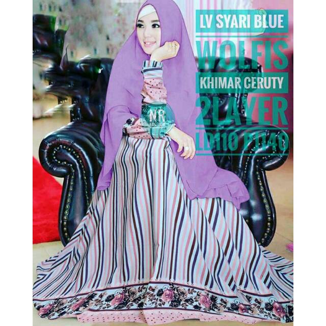 LYRA VIRNA SYARI BLUE PURPLE