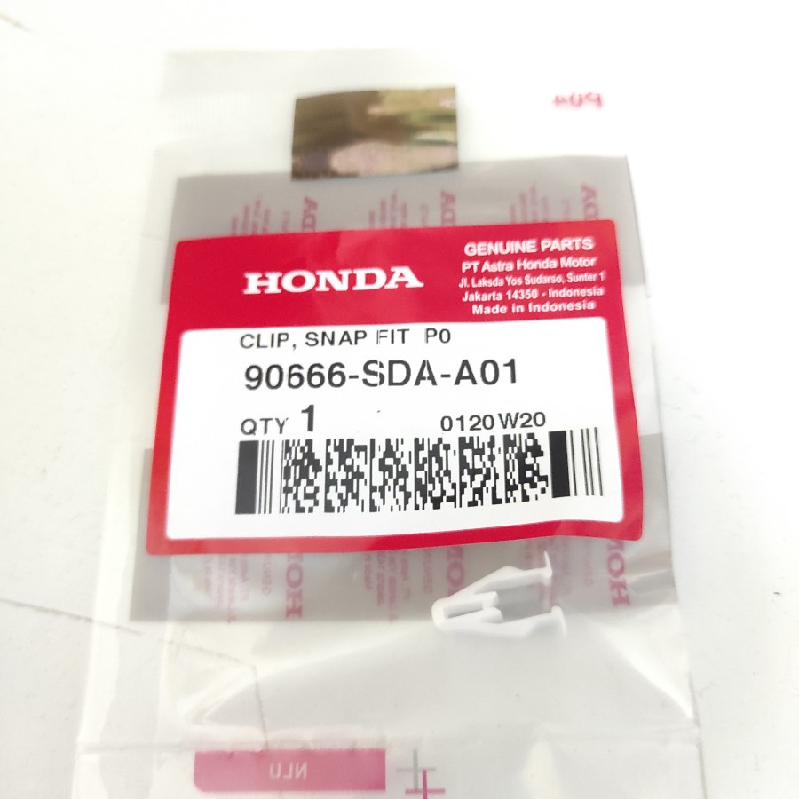 Clip Jepit Cover Motor Clip Snap Fit Honda 90666-SDA-A01