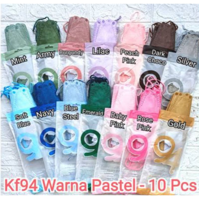 KF94 soft colour warna isi 10 masker
