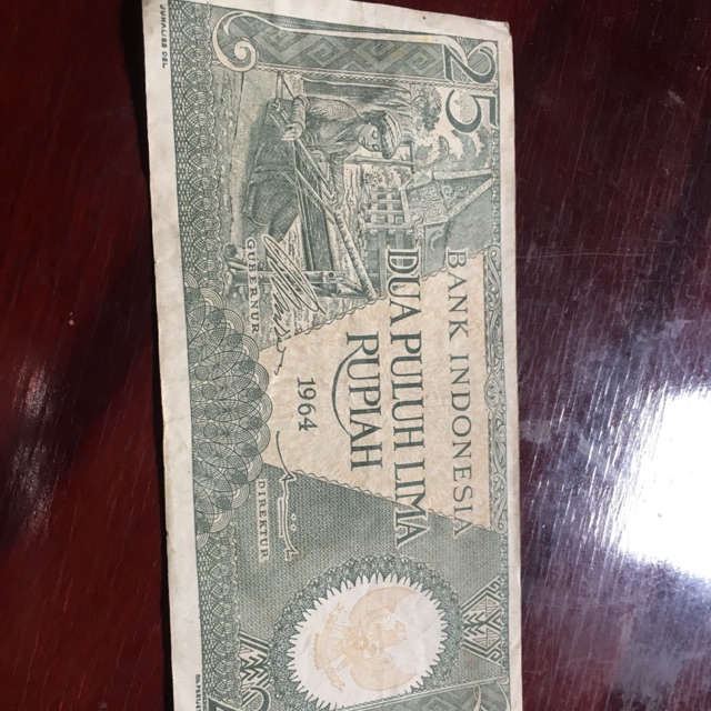 Uang Kuno 25 Rupiah Pekerja 1964
