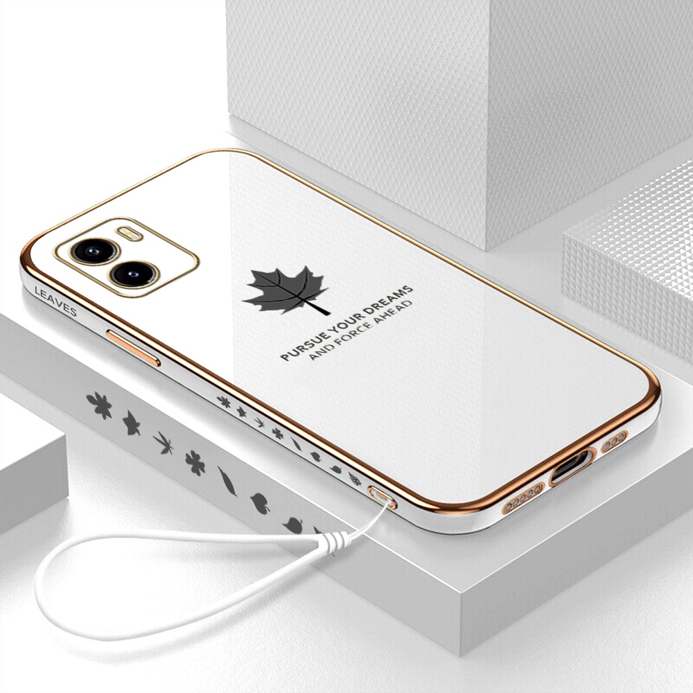 Casing Silikon OPPO A96 A76 A31 2020 A52 A92 A5 2020 A9 2020 A83 A1K A93 A94 F11 Pro Reno 5F 4F Motif Daun Maple