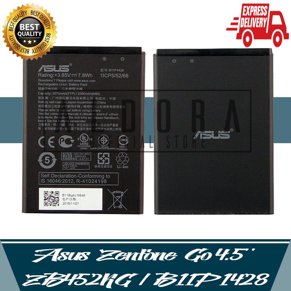 Aldora Baterai Asus Zenfone Go 4 5 Zb452kg B11p1428 Z00sd X009da X014d Doubel Ic Premium Shopee Indonesia