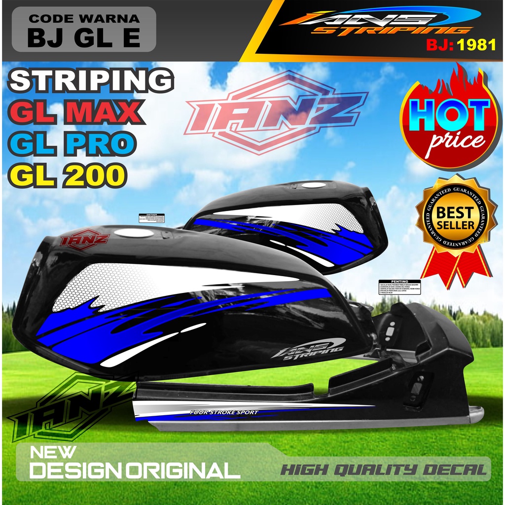 STRIPING BODY LIST GL MAX GL PRO GL 100 NEW DESAIN / STIKER GL VARIASI TERBARU / STRIPING GL TERMURAH / COSTUM STRIPING GL TERMURAH