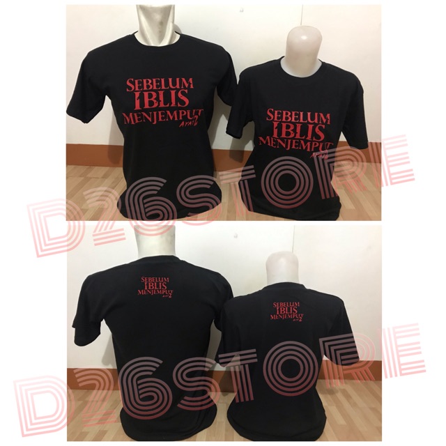 Kaos COUPLE Sebelum Iblis Menjemput Ayat 2 Film Horror Chelsea Islan SIMA 2