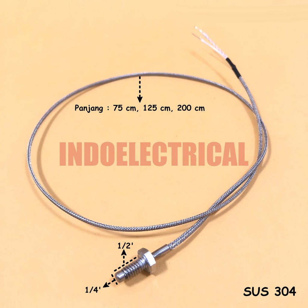 THERMOCOUPLE TYPE K SCREW 1/4'