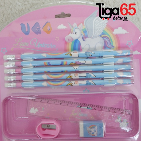 365 Buku &amp; Alat Tulis Anak / Karakter Fancy Gambar Lucu / STATIONERY SET #41395 (UGO3019)