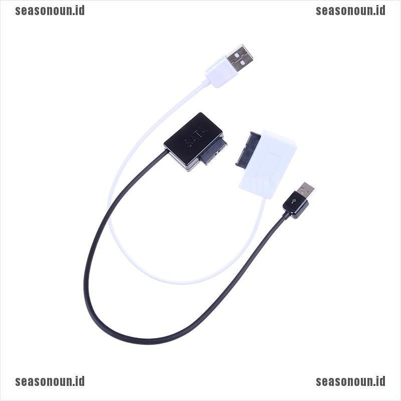 (sea) Kabel Konverter USB Ke 13Pin Slim SATA / IDE Untuk CD / DVD Rom Optik